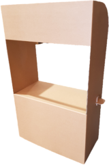 Cardboard Pop-up Stall